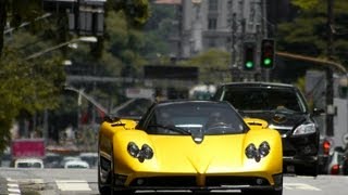 Pagani Zonda F Clubsport in Brazil  Revs and Acceleration [upl. by Moritz]