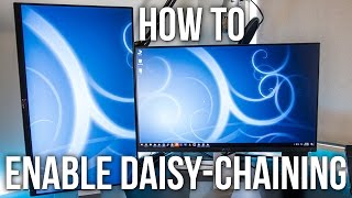 How To Enable DaisyChaining On The Dell U2414H Monitor [upl. by Gladdie988]