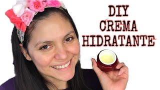 Como hacer una CREMA HIDRATANTE FACIAL CASERA solo tres ingredientes [upl. by Valda]