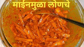 माईनमुळा लोणचे coleus root pickle recipe [upl. by Neiman668]