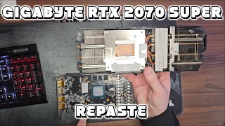 How to Replace Thermal Paste on Gigabyte RTX 2070 Super 2024 [upl. by Nospmis318]