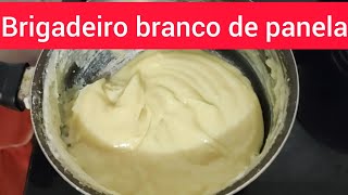 BRIGADEIRO BRANCO DE PANELA  DOCINHO DE COLHER [upl. by Abbye]