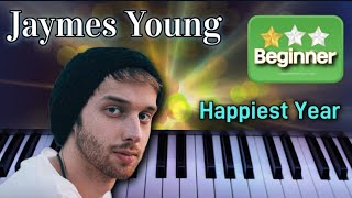 Happiest Year  Piano Tutorial  Jaymes Young [upl. by Winson]