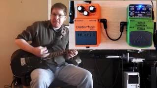 Pedal Combos Flanger  Distortion [upl. by Joanie]