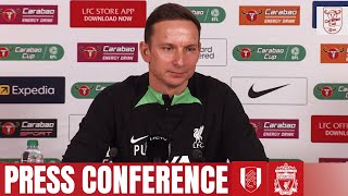 Pep Lijnders Carabao Cup press conference  Fulham vs Liverpool [upl. by Aiyn]