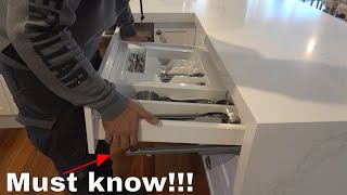 How to remove soft close drawer kitchen [upl. by Egnalos]