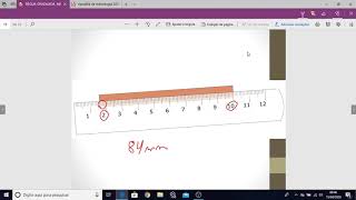 Metrologia  Régua Graduada em milímetros e polegada fracionária [upl. by Lleon]