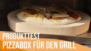 Test Pizzabox mit Pizzastein für den Grill  Produkttest von Tobias [upl. by Rois]