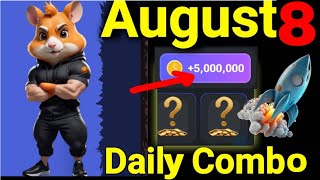 8 August Daily Combo Hamster kombat today  Daily Combo 5M Daily Combo Hamster today card 8 August [upl. by Ellebana754]