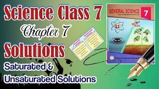 Science class 7  Difference between saturated and unsaturated solutions  Chapter 7  MFaizan [upl. by Trevah]