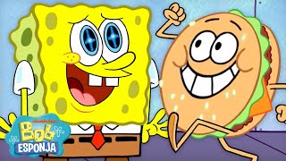 Bob Esponja  Cada Cangreburguer en los NUEVOS episodios de Bob Esponja 🍔  60 minutos  Español [upl. by Viviana]