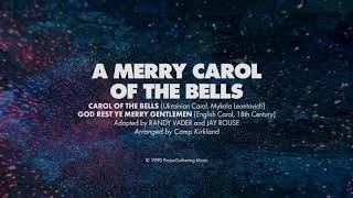 A MERRY CAROL OF THE BELLS  SATB piano track  lyrics [upl. by Lyudmila]