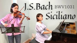 JSBach  Siciliano BWV1031  Violin  alisa tamp Piano mizuki o [upl. by Francine431]