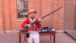 Loading and firing the Flintlock musket [upl. by Weitman]