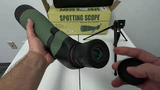 Unboxing JoyDate 2060x80 Spotting Scope with Tripod and phone adaptor [upl. by Fried]