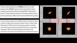 Group Delay Dispersion GDD and Third Order Dispersion TOD in Ultrashort Laser Pulses [upl. by Itnava]