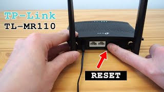 TPLink TLMR110 4G Router WiFi • Factory reset [upl. by Allcot]