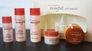 Step by step using Collagen Moistfull skin care kit  Etude house [upl. by Nnaeirrac]