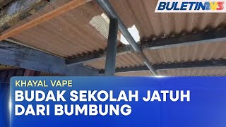 VAPE  Pelajar Khayal Lepas Hisap Vape Jatuh Bumbung [upl. by Caiaphas]