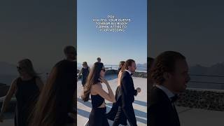 Black Tie Wedding Dress Code for Guests 🥂 weddingsantorini weddingdresscode weddinginspiration [upl. by Neelram]