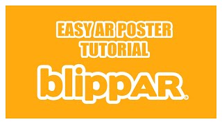 Create an augmented reality AR poster in Blippar  Easy [upl. by Anyala289]