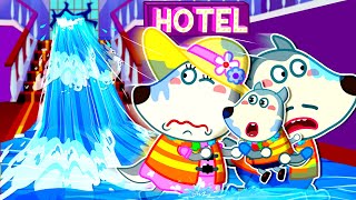 My Hotel in Heavy Rainstorm  Compilation of Safety Tips in Natural Disasters 🤩 Wolfoo Kids Cartoon [upl. by Nnaira]