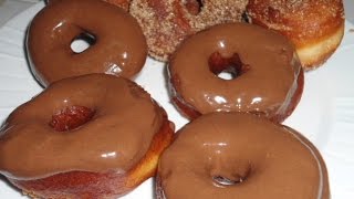 RECETA DE DONASCUBIERTAS DE CHOCOLATE Y AZUCARcomiendo rico y facil [upl. by Alake123]