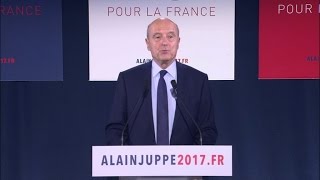 Primaire à droite Alain Juppé quotfélicite François Fillon pour sa large victoirequot [upl. by Terhune407]