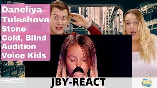 JBYReact Daneliya Tuleshova Stone Cold Blind Audition Voice Kids [upl. by Amati]