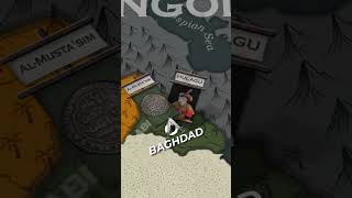 Why did the Mongols Destroy Baghdad shorts mongols map [upl. by Mariya445]