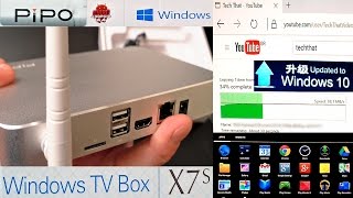 PIPO X7s with Windows 10 amp Android Unboxing Setup Test [upl. by Mccreery984]