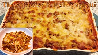 Homemade Baked Spaghetti Recipe  HOW TO MAKE BAKED SPAGHETTI EASY [upl. by Nefen]