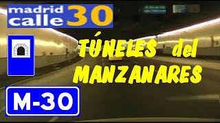 M30 Madrid  Túneles del Manzanares  Manzanares Tunnels  M30 Madrid Ring Road  Spain [upl. by Rebna]