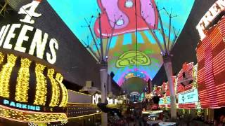 Fremont Street Zip Line  1080p HD Flightlinez  Fremont Street Experience Las Vegas NV [upl. by Liba]