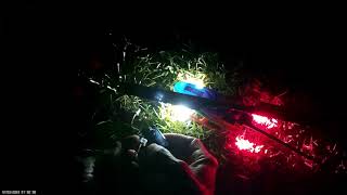 RC helicopter fun night flying DIY LED navigation lights [upl. by Regnig]