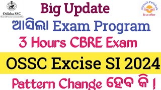 Big Update  Excise SI Exam Date  CBRE Mode Exam amp Pattern  Abinash Sir [upl. by Eicrad]