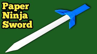 How To Make a Paper Sword  Ninja Sword Tutorial  Espada de Papel [upl. by Yahska300]