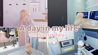 A day in my life 🍳🍉 • on Saturday •  Livetopia  Roblox Davs  🎀 [upl. by Mycah]