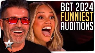 FUNNIEST Auditions from Britains Got Talent 2024 [upl. by Lara]