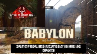 BABYLON all Out of Bounds Rush Routes and Hiding Spots Call of Duty Black Ops 6 [upl. by Humpage77]