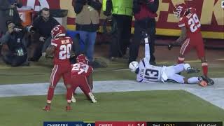 Keenan Allen Gets Injured After Insane 1 Handed Catch vs Chargers [upl. by Ayoj]