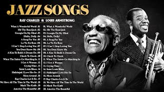 Jazz Songs 50s 60s 70s 🎷Frank Sinatra Louis Armstrong Ray Charles Nat King Cole Norah Jones [upl. by Therese]