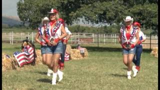 Rodeo Girls Linedancers South Africa with Armand quotRide like a Cowboyquot with his horse Ferm [upl. by Jozef328]