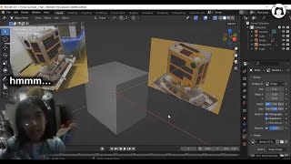 me rendering a microsat small satellite for school use [upl. by Lovett]