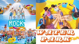 Water Park Fun  Water Park Family  Kids Playing  Water Slide [upl. by Harihat]