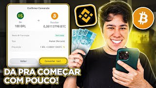 COMPREI 100 REAIS EM BITCOIN NA PRÁTICA PELA BINANCE GUIA DEFINITIVO PARA COMPRAR CRIPTOMOEDAS [upl. by Atenahs]