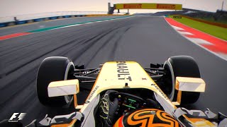 F1 2017 Carlos Sainz US GP Onboard  Assetto Corsa [upl. by Dace]