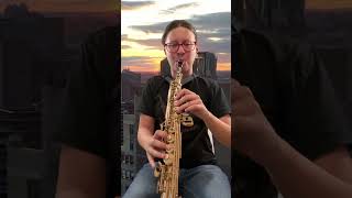 A dreamy Dawn 😊🎷 saxophonist 100daysofpractice classicalmusic shorts [upl. by Aicirtac789]