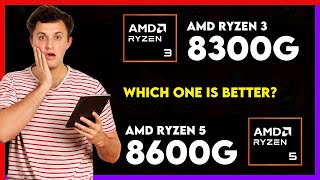 AMD Ryzen 3 8300G vs AMD Ryzen 5 8600G Comparison [upl. by Anabella]