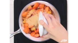 Recette compote de pêches  abricots en bocaux Le Parfait [upl. by Ardnuaed]